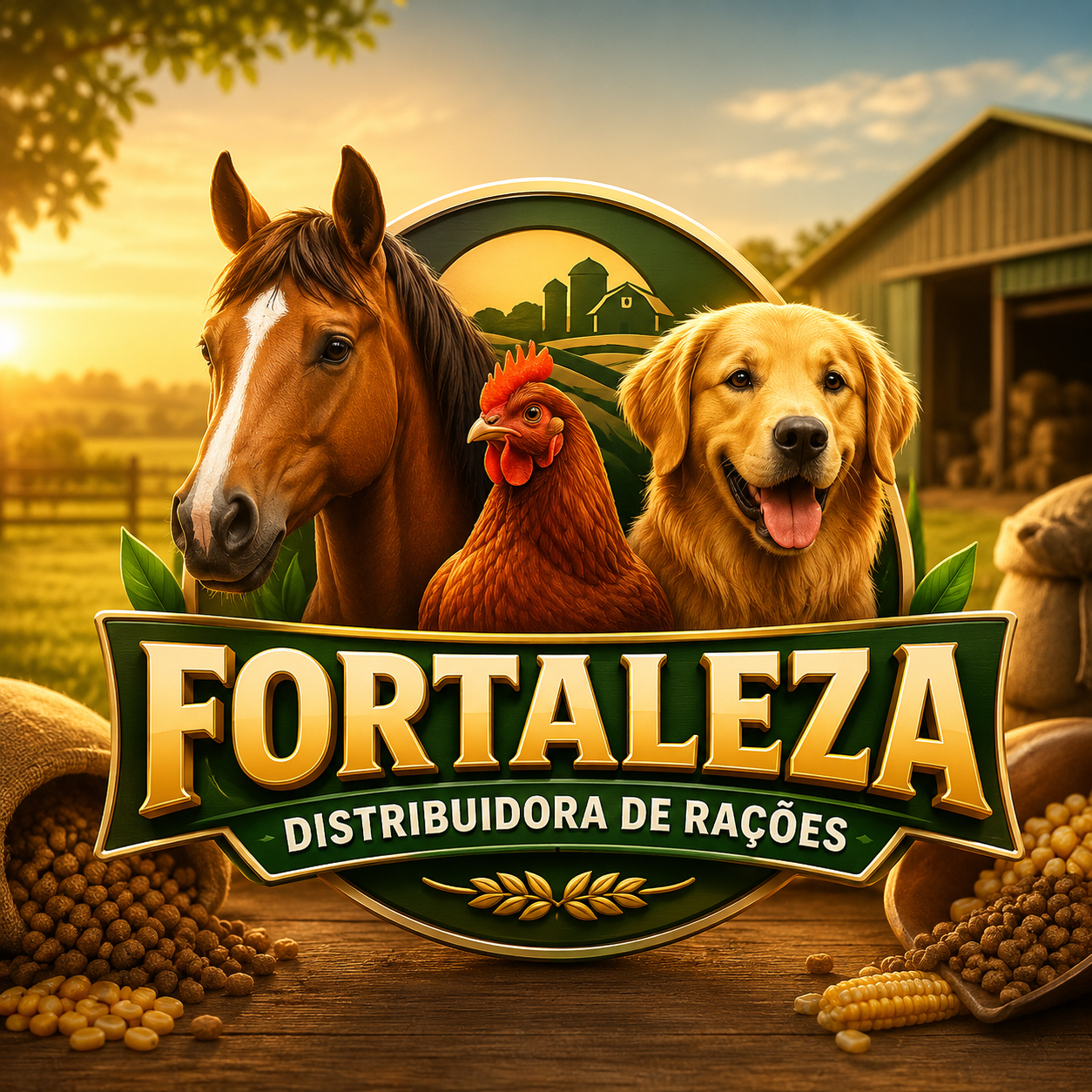 Logo Fortaleza Industria e Comercio de Alimentos Para Animais LTDA